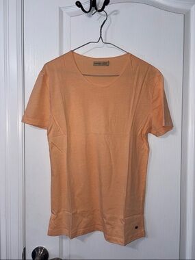 Peach Crew Neck T-Shirt